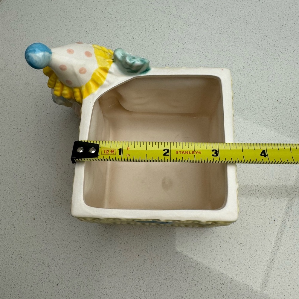 Vintage Baby Nursery Planter Clown Lion Elephant Seal Giraffe MCM 1950s Napco - Picture 10 of 12
